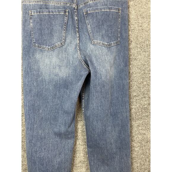 Soft Surroundings The Ultimate Denim Relaxed Straight Jeans size 14 Med wash - Picture 16 of 16